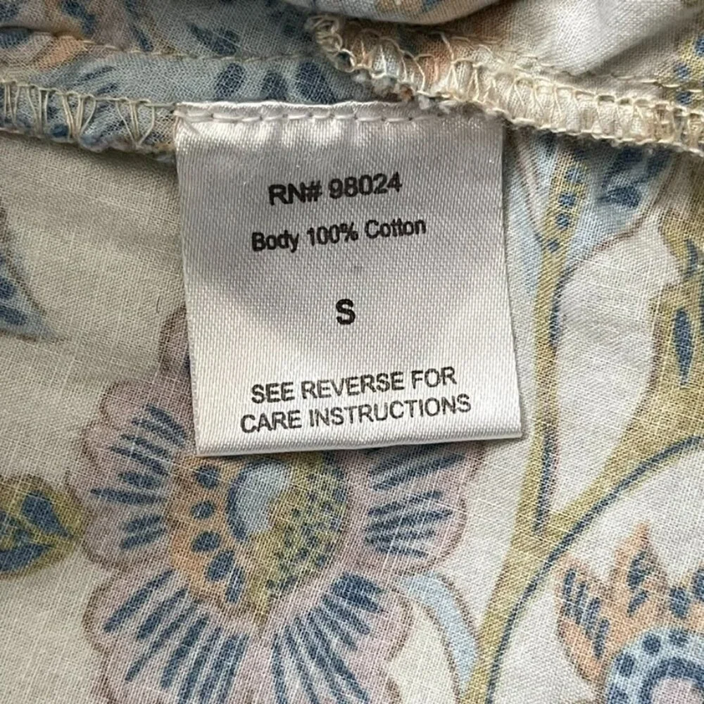 Love the Label Hazel Top, Cheyna Ivory Print Size Small - Picture 8 of 9